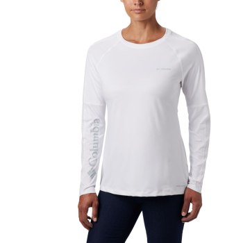 Columbia Windgates Long Sleeve, Sudaderas Blancos Para Mujer | 649128-ROA